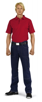Jeanshose mit Schenkel Form und Meterstabtasche 186